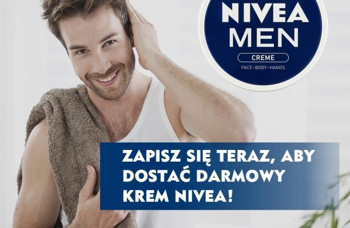 Testowanie kremu dla mężczyzn Nivea Men - zapisz się teraz aby otrzymać darmowy krem!